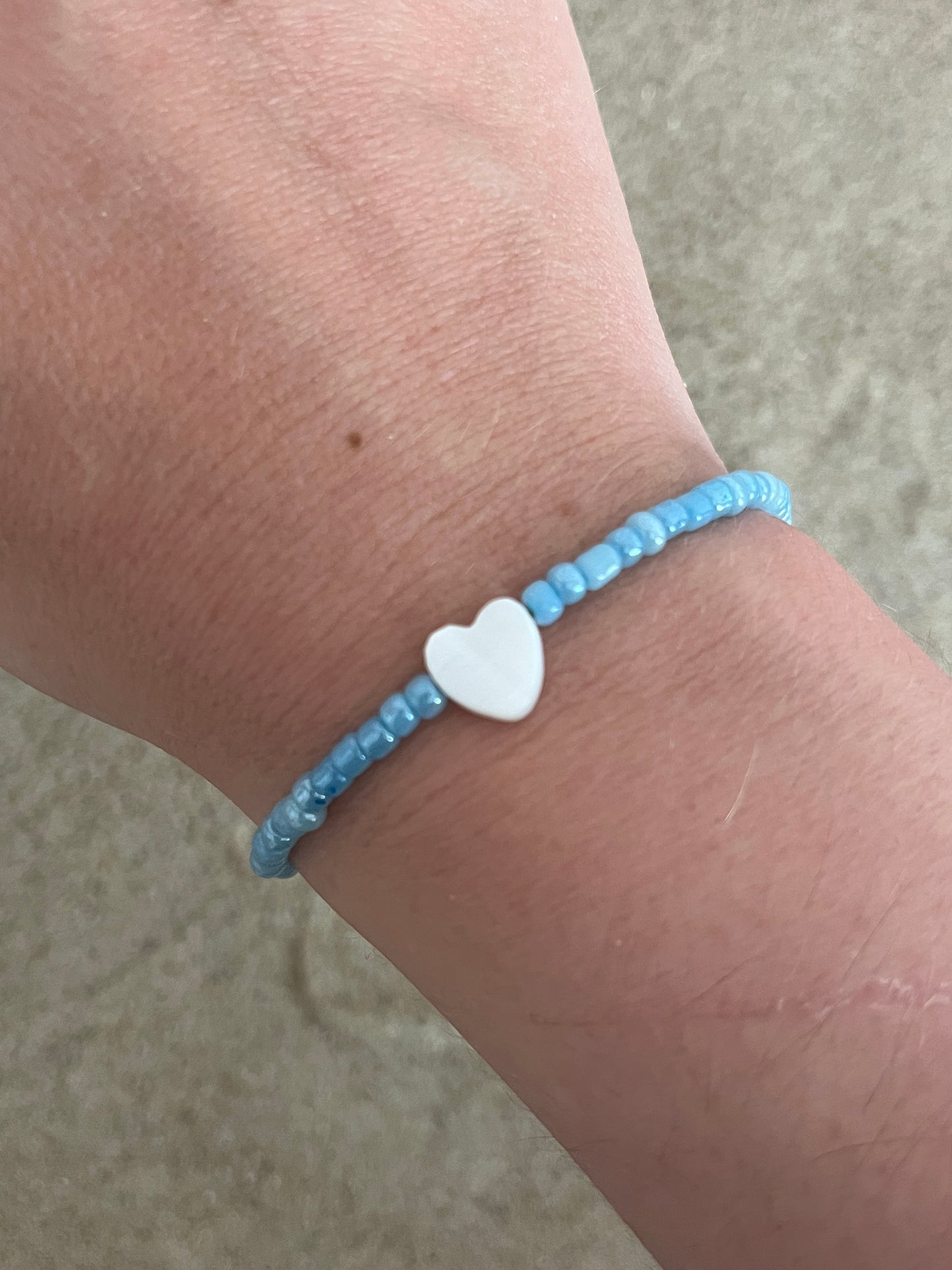 bracelets coeur perles