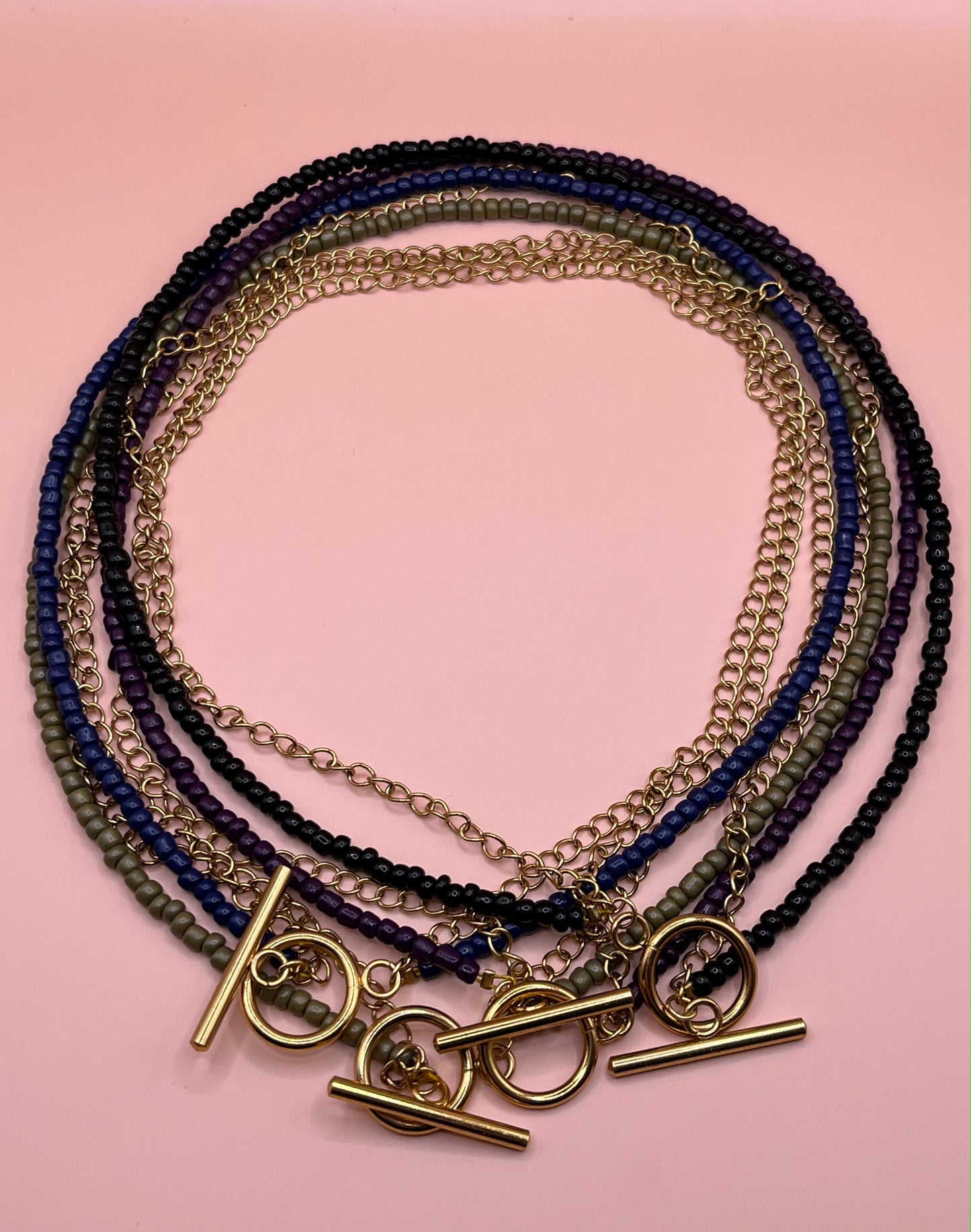 collier double rang perles