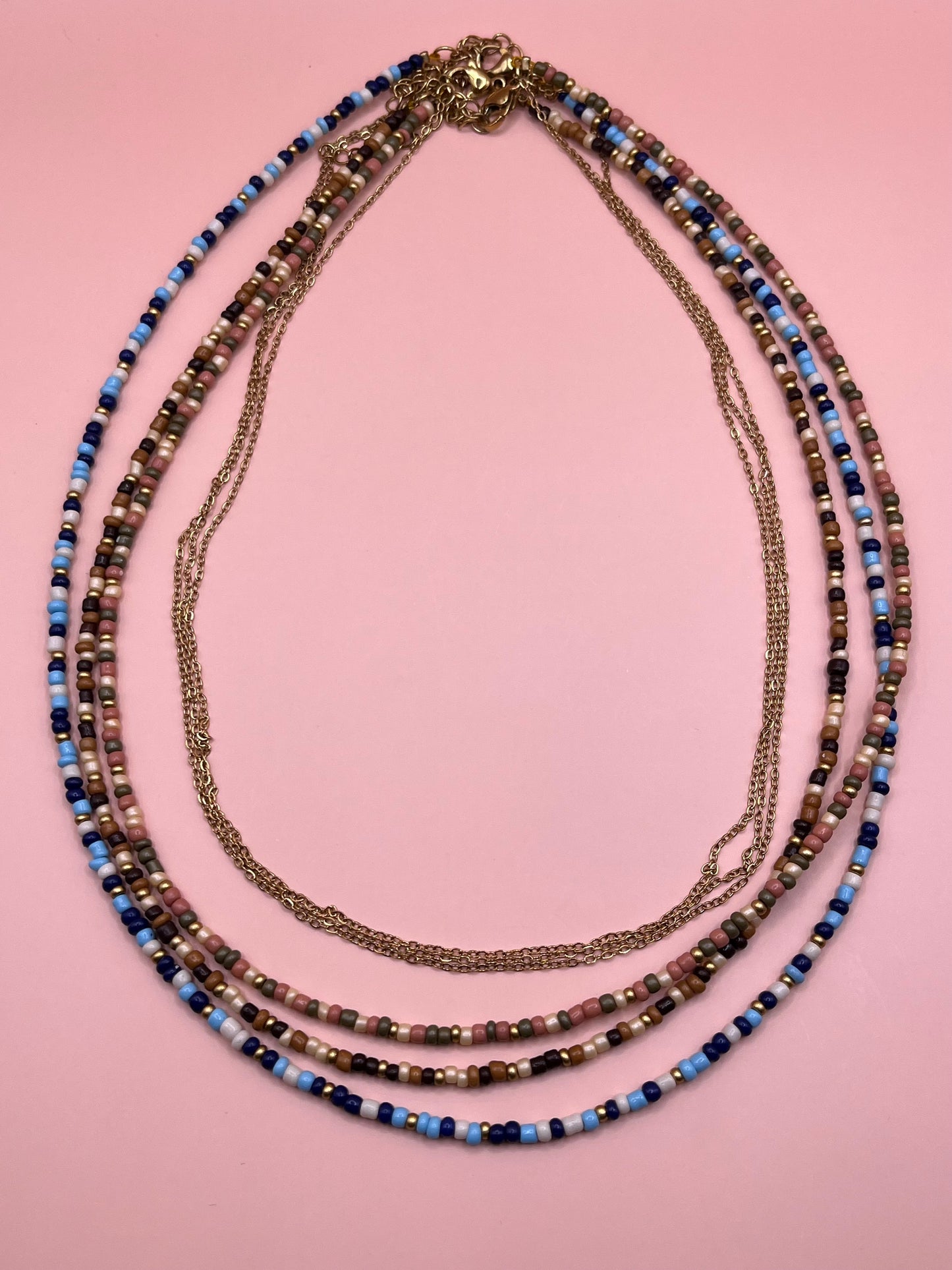 collier double rang perles