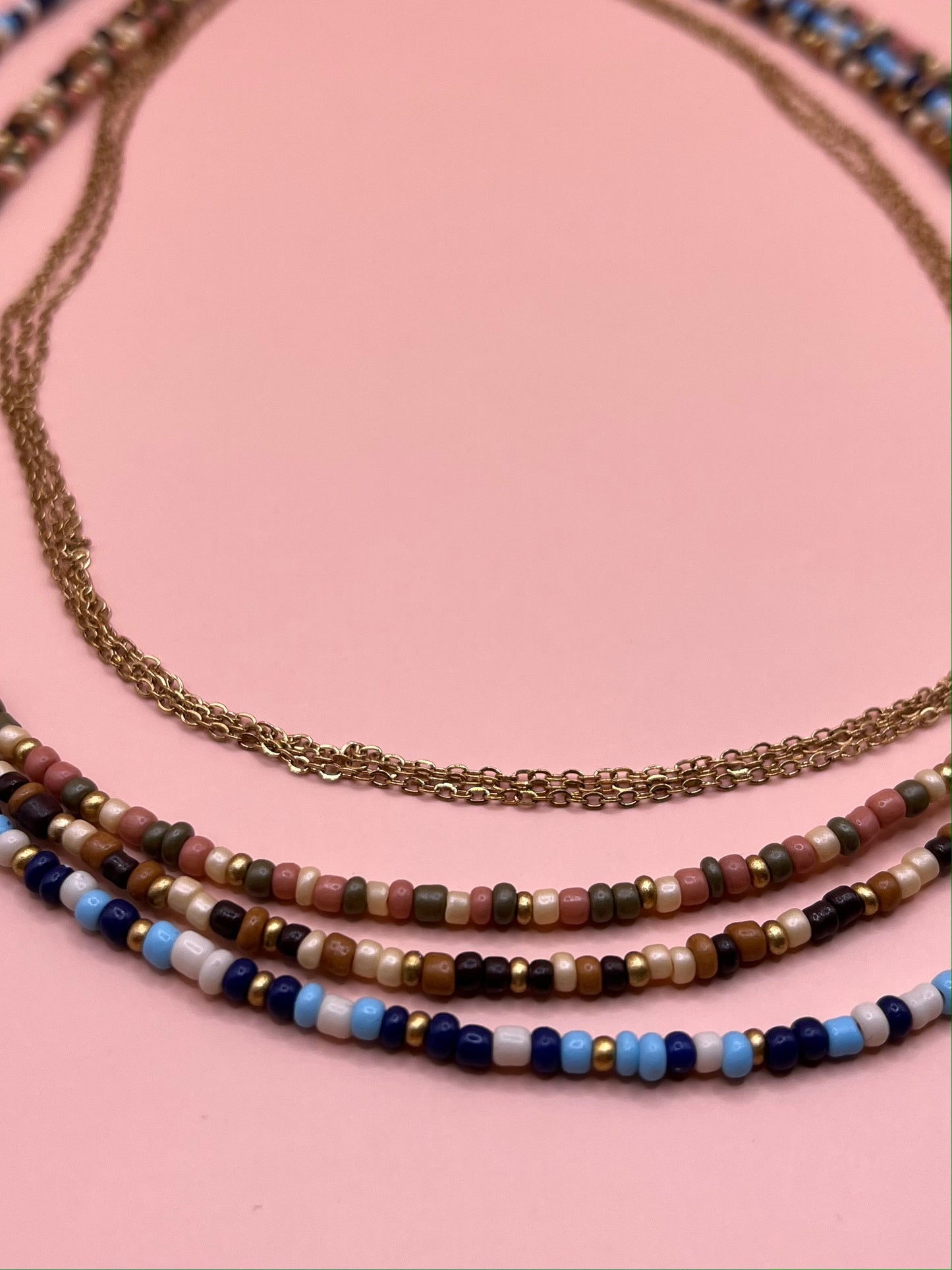 collier perles double rang