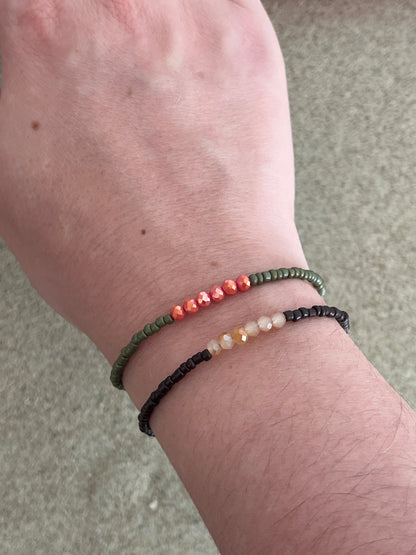 bracelet perles de verre
