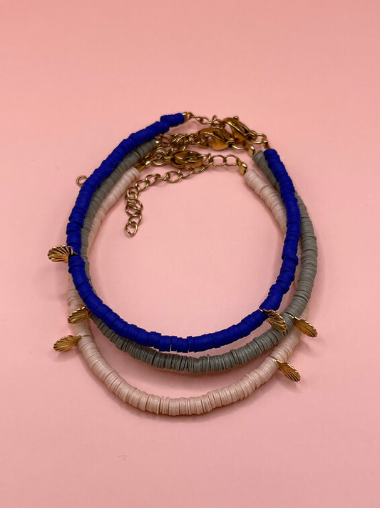 Coco  Porte clés en perles et coeur acier inoxydable – ateliersbay