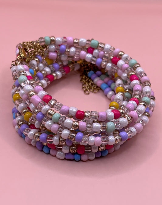 bracelet perles colorés