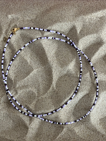 collier doublerangs perles