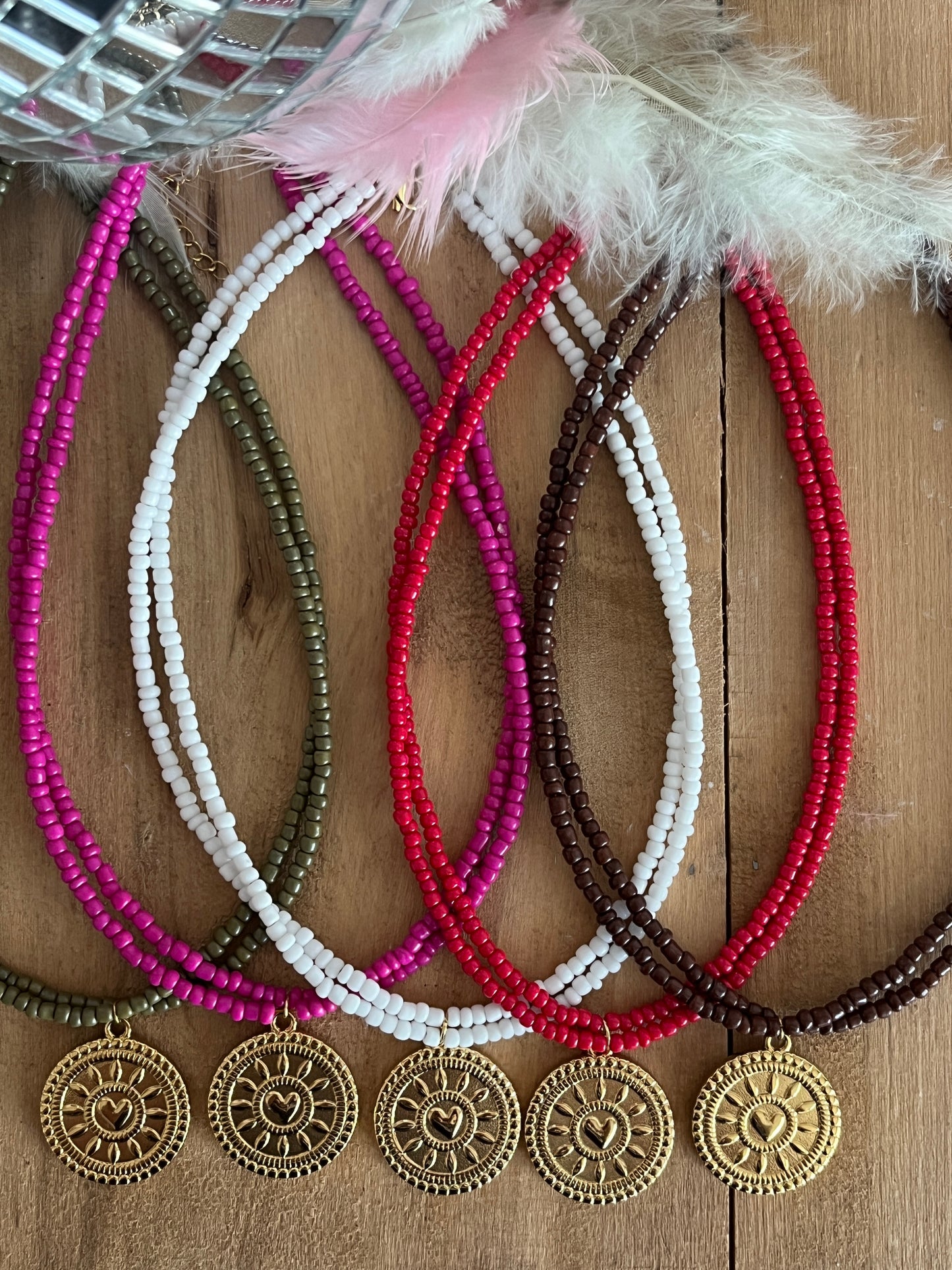 collier medaillon coeur