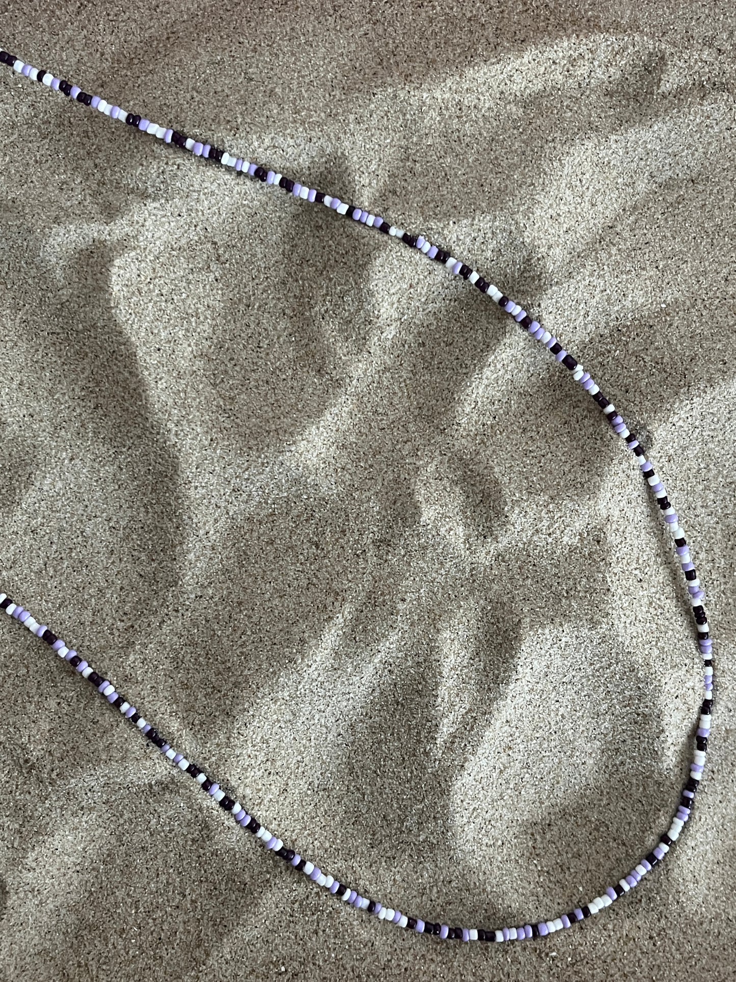 collier sautoir violet