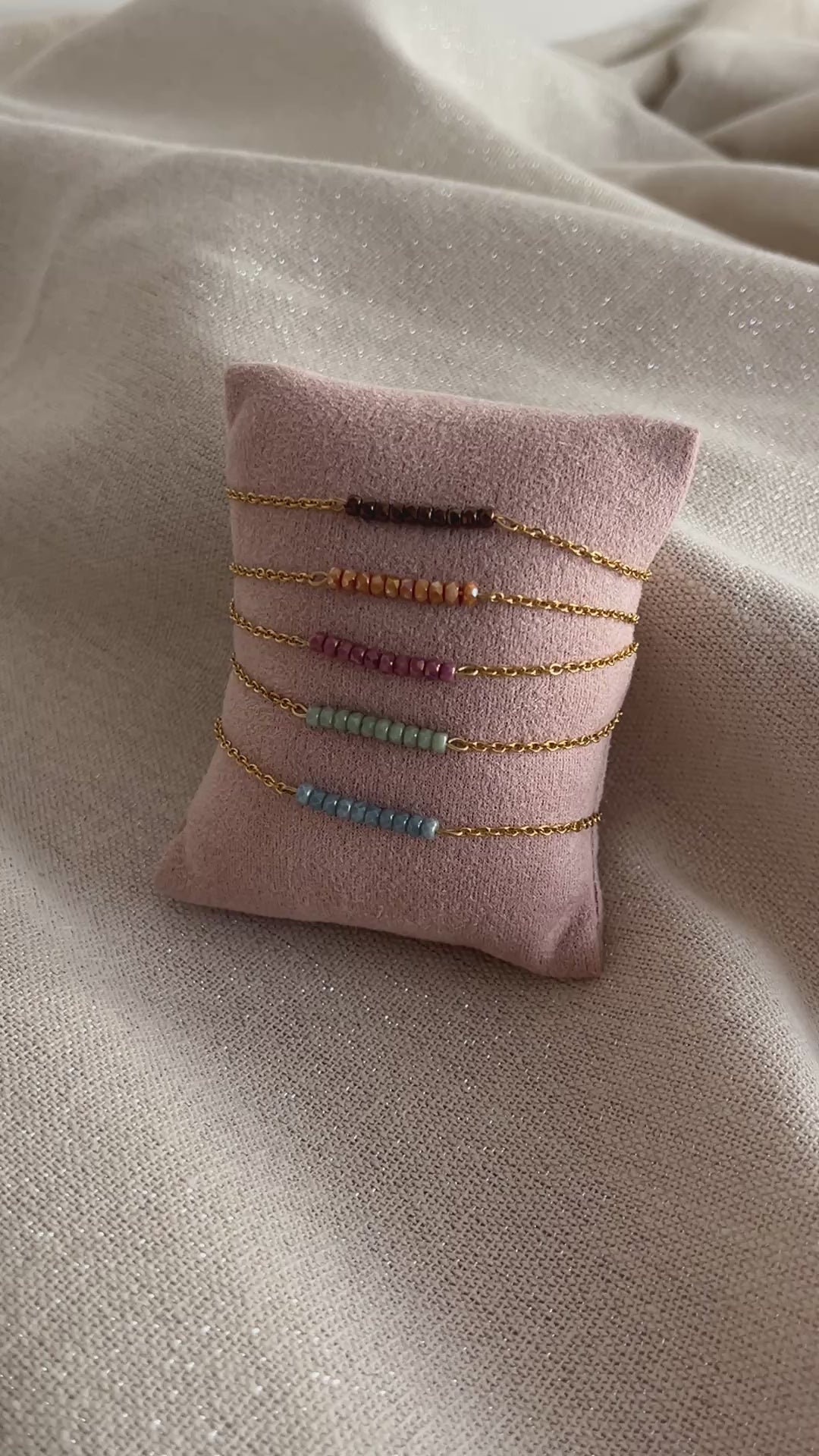 bracelet perle verre