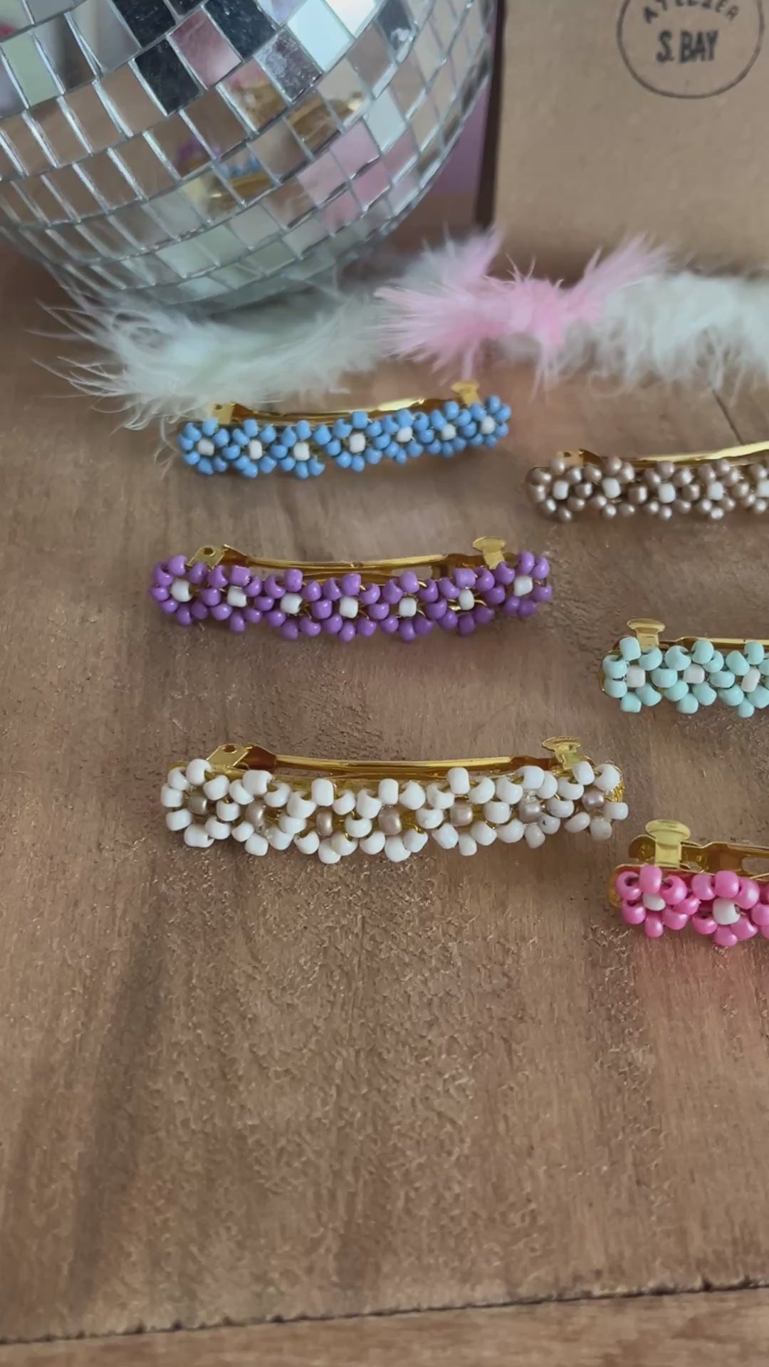 barrettes perles tendance