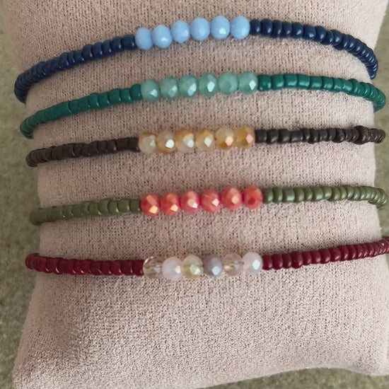 perles verre bracelets