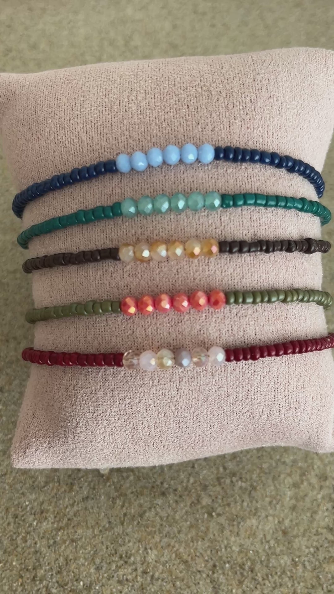 perles verre bracelets